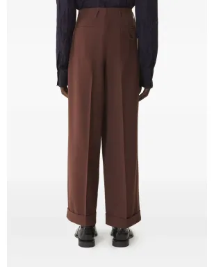 Lanvin プリーツフロントパンツ（ブラウン） - サムネイル4