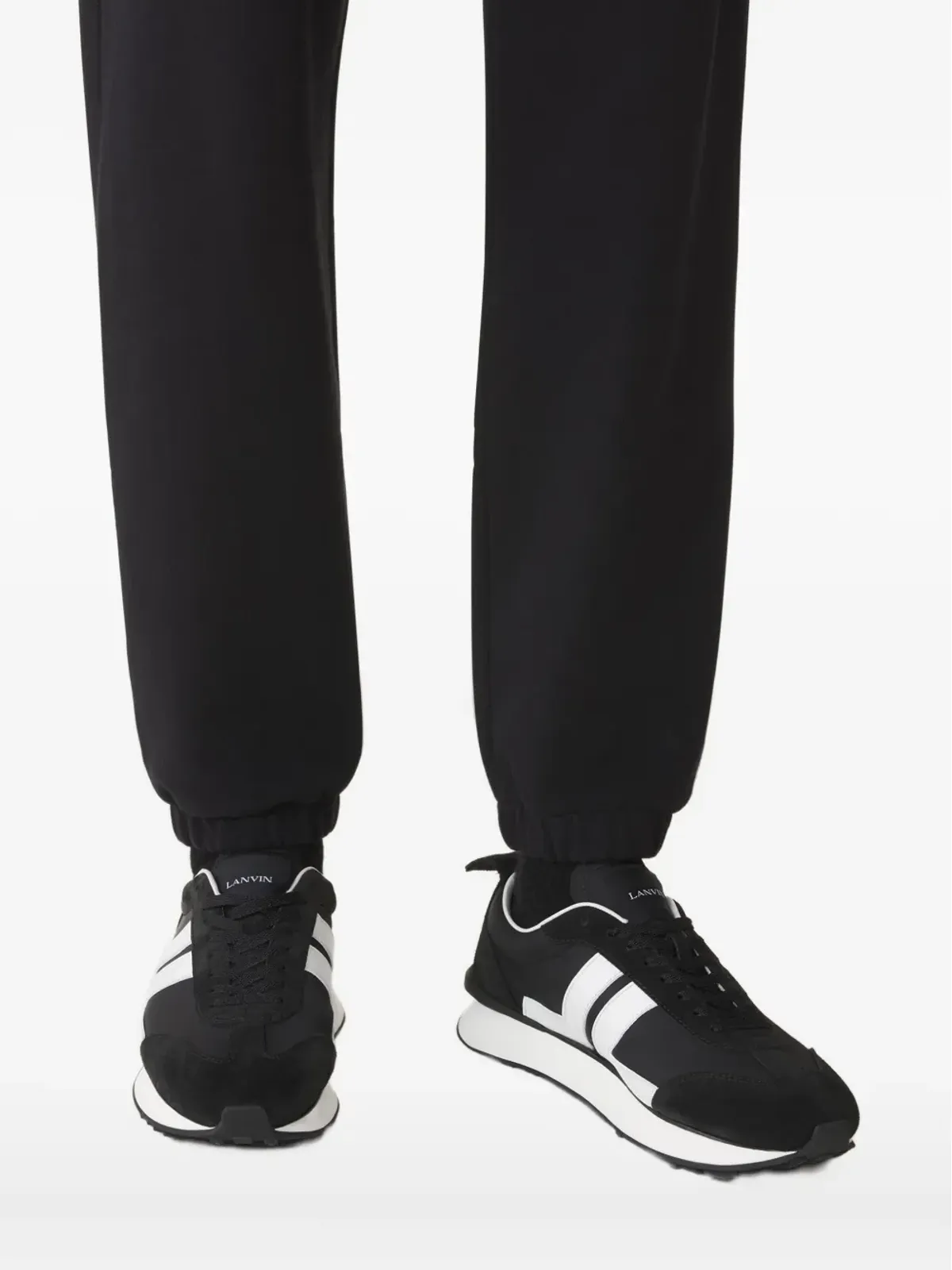 Lanvin Bumpr ストライプパネルスニーカー - 画像5