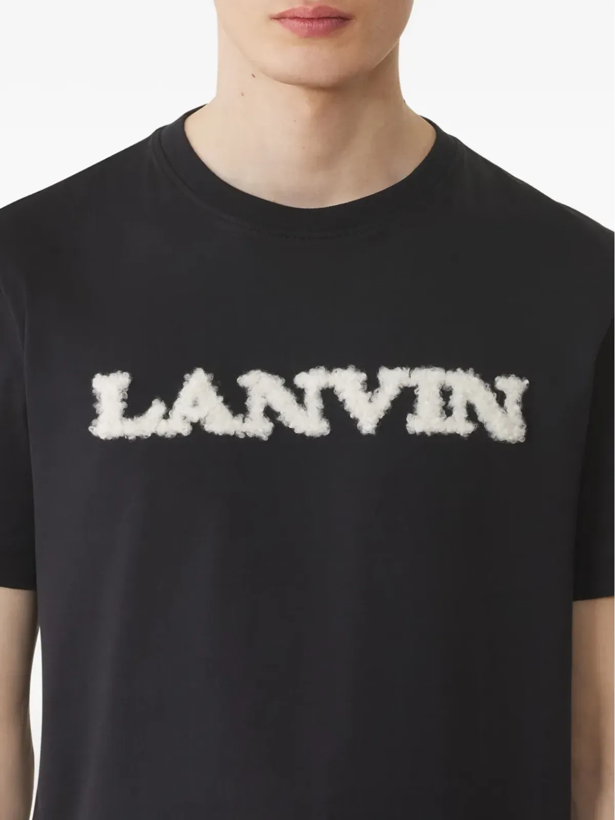 Lanvin ロゴ入りコットンTシャツ - 画像5