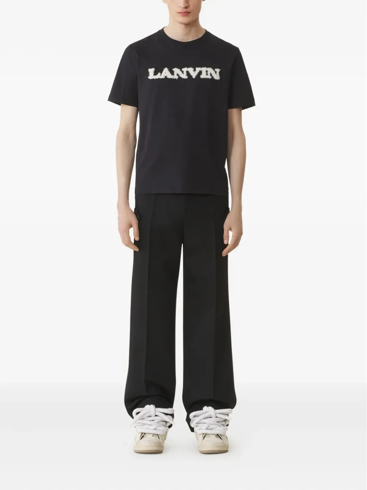 Lanvin ロゴ入りコットンTシャツ - 画像2