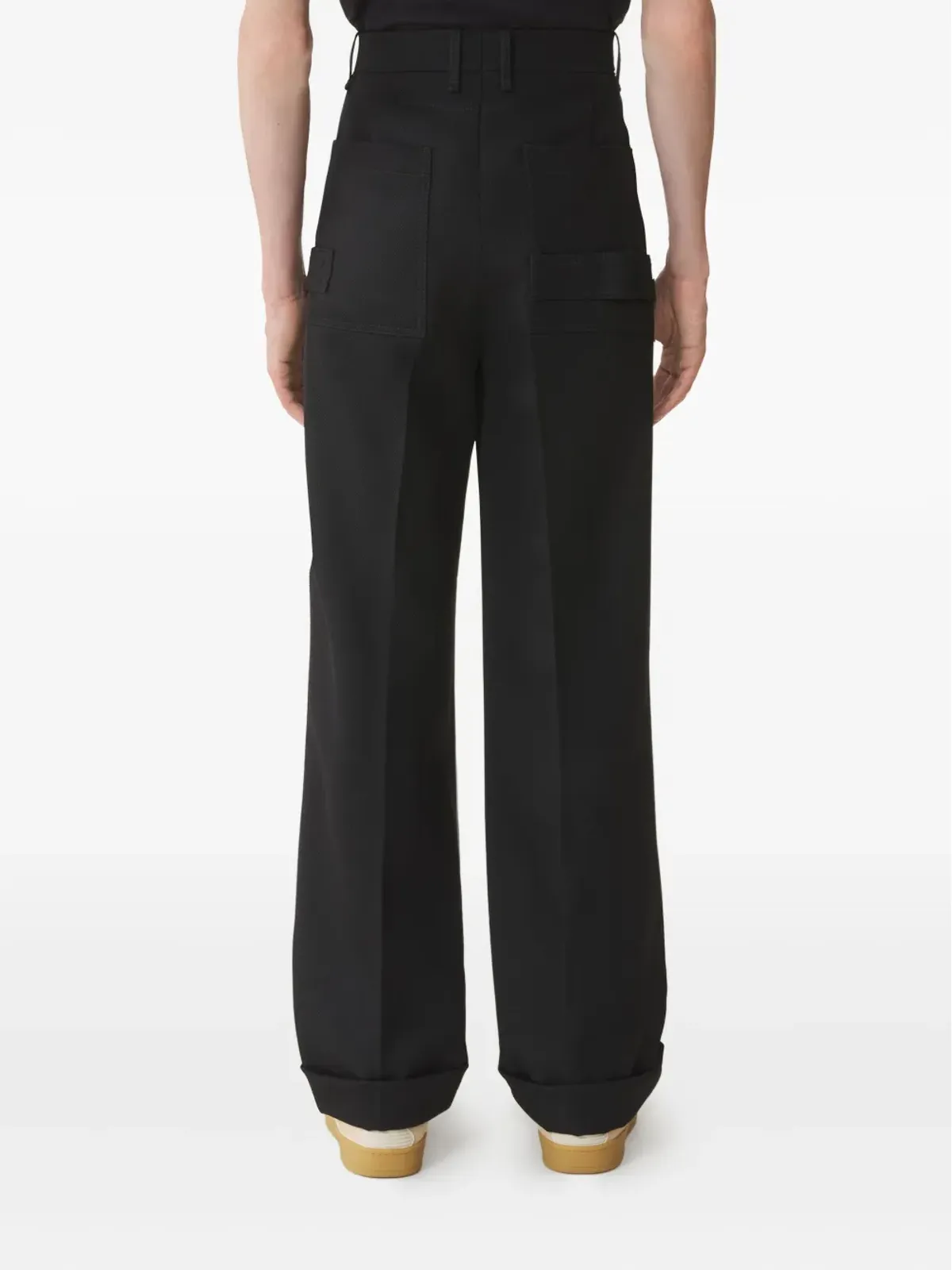 Lanvin ボタンディテールパンツ（ブラック） - 画像4