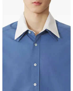 Lanvin コントラストカラー襟付きコットンシャツ - サムネイル5
