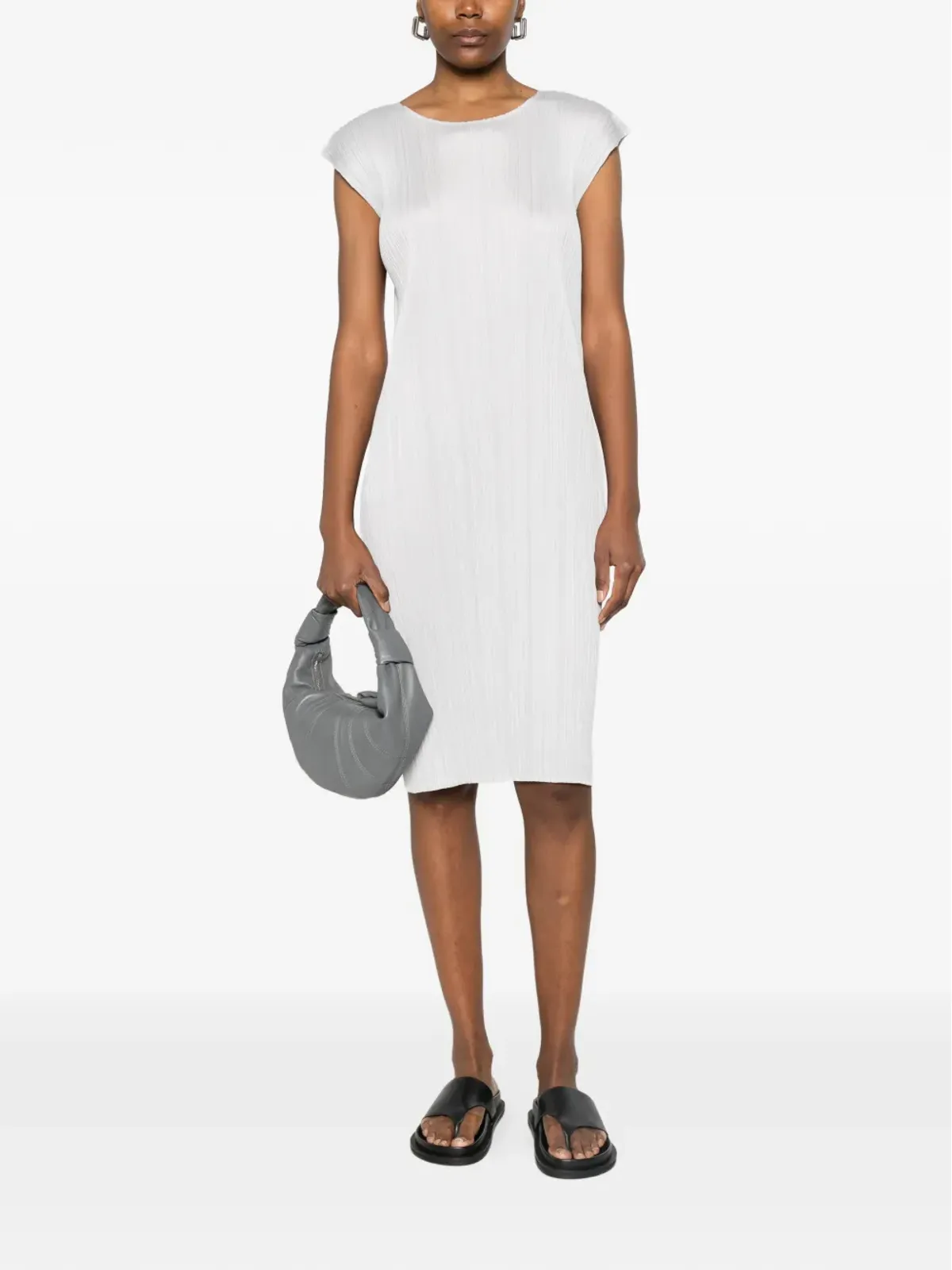 Pleats Please Issey Miyake ショートスリーブ ミディドレス - 画像2