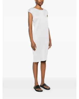 Pleats Please Issey Miyake ショートスリーブ ミディドレス - サムネイル3