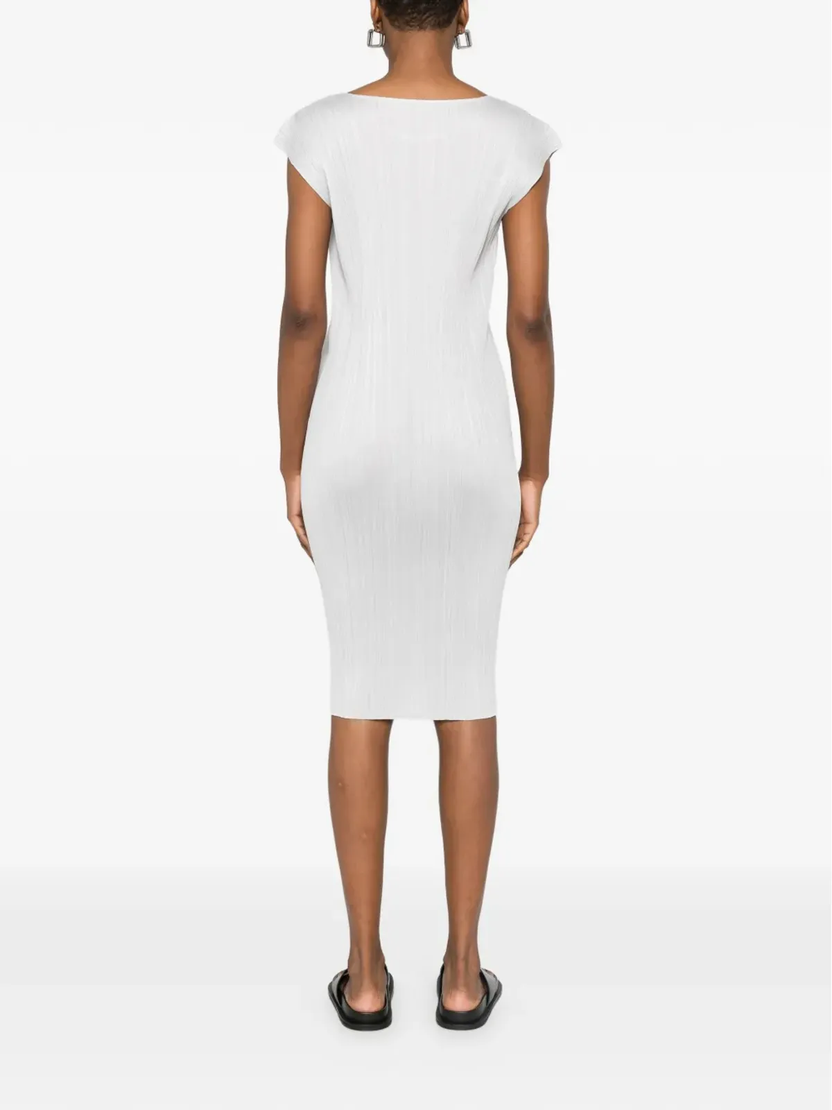 Pleats Please Issey Miyake ショートスリーブ ミディドレス - 画像4
