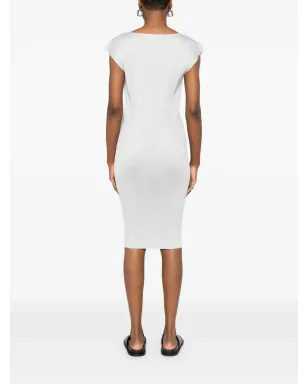 Pleats Please Issey Miyake ショートスリーブ ミディドレス - サムネイル4