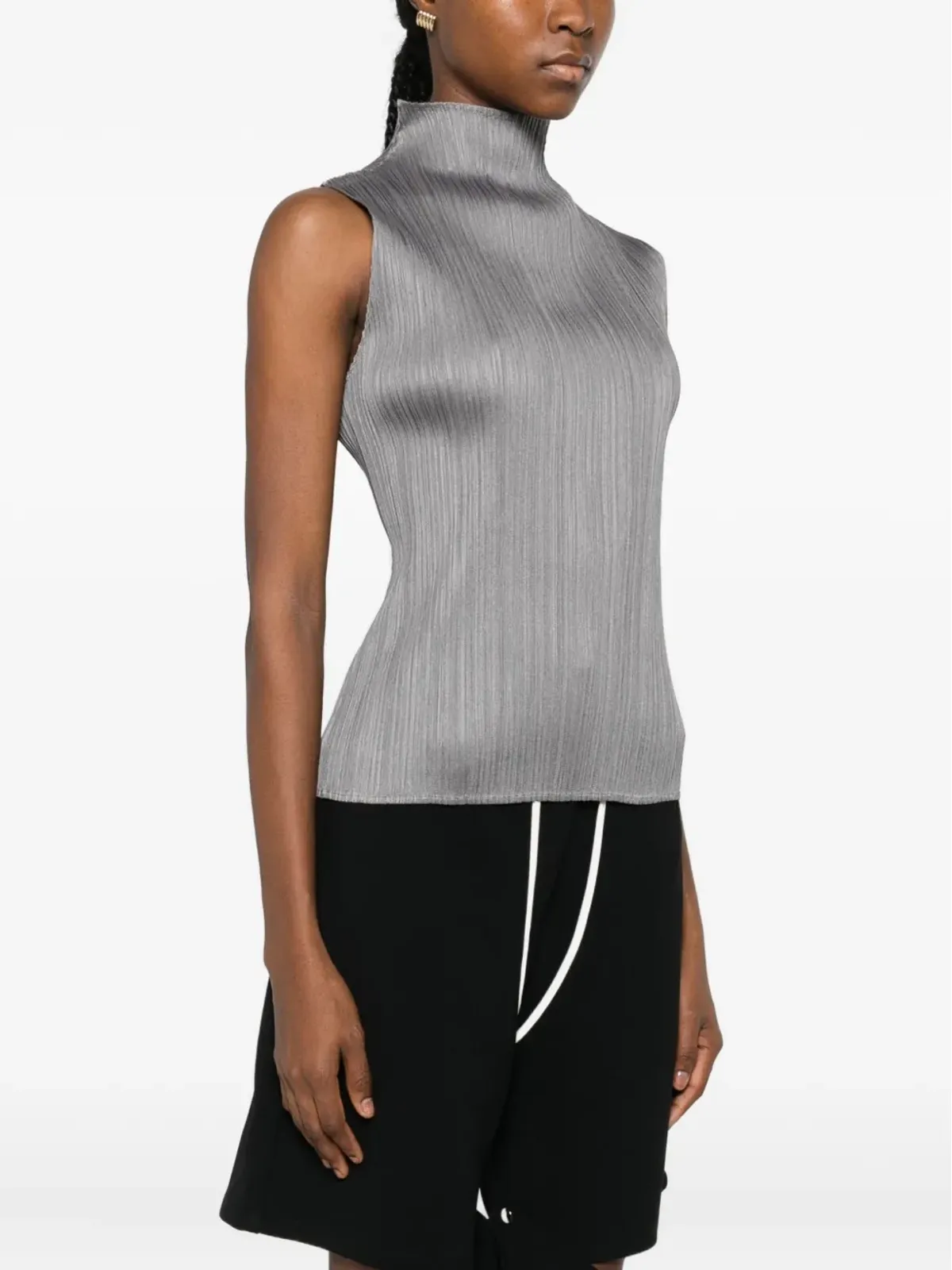 Pleats Please Issey Miyake プリーツプリーズ イッセイミヤケ プリーツファンネルネックトップ - 画像3