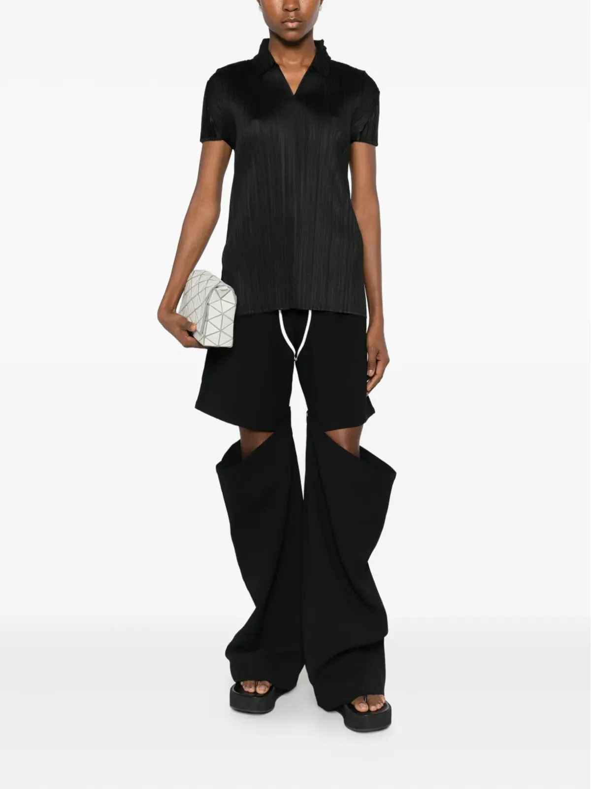Pleats Please Issey Miyake オーガスト ポロトップ - 画像2
