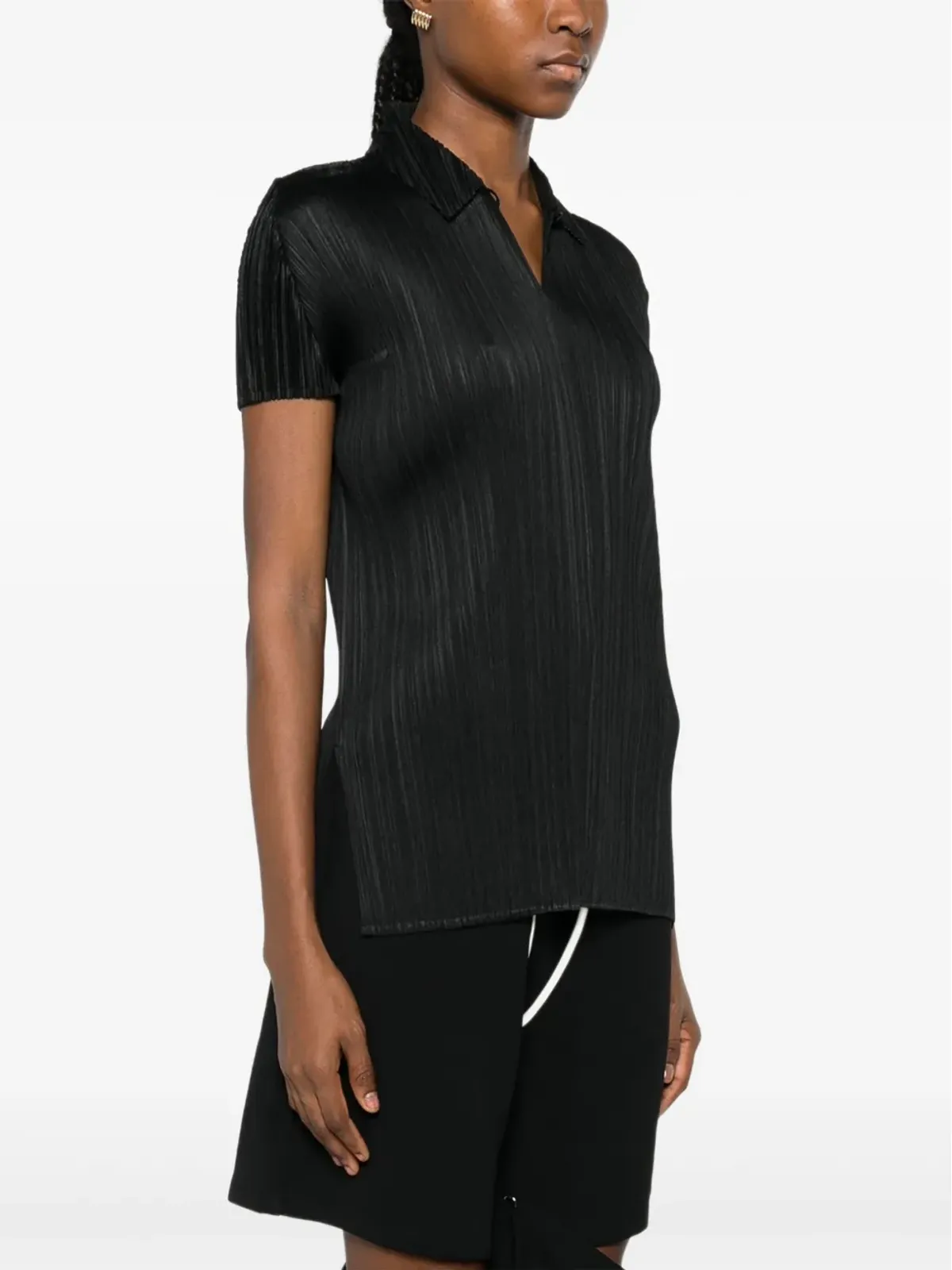 Pleats Please Issey Miyake オーガスト ポロトップ - 画像3