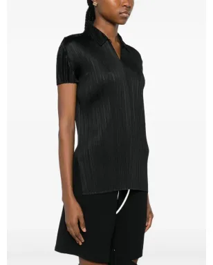 Pleats Please Issey Miyake オーガスト ポロトップ - サムネイル3