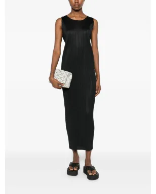 Pleats Please Issey Miyake 丸首ノースリーブドレス - サムネイル2