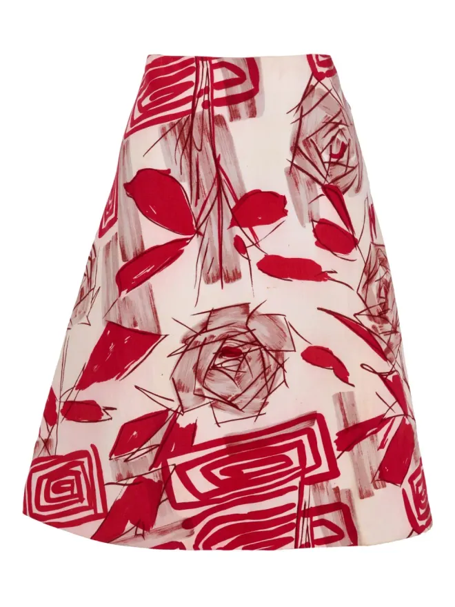 Marni Pre-Owned Marni Pre-Owned 花柄プリントスカート ピンクの商品画像