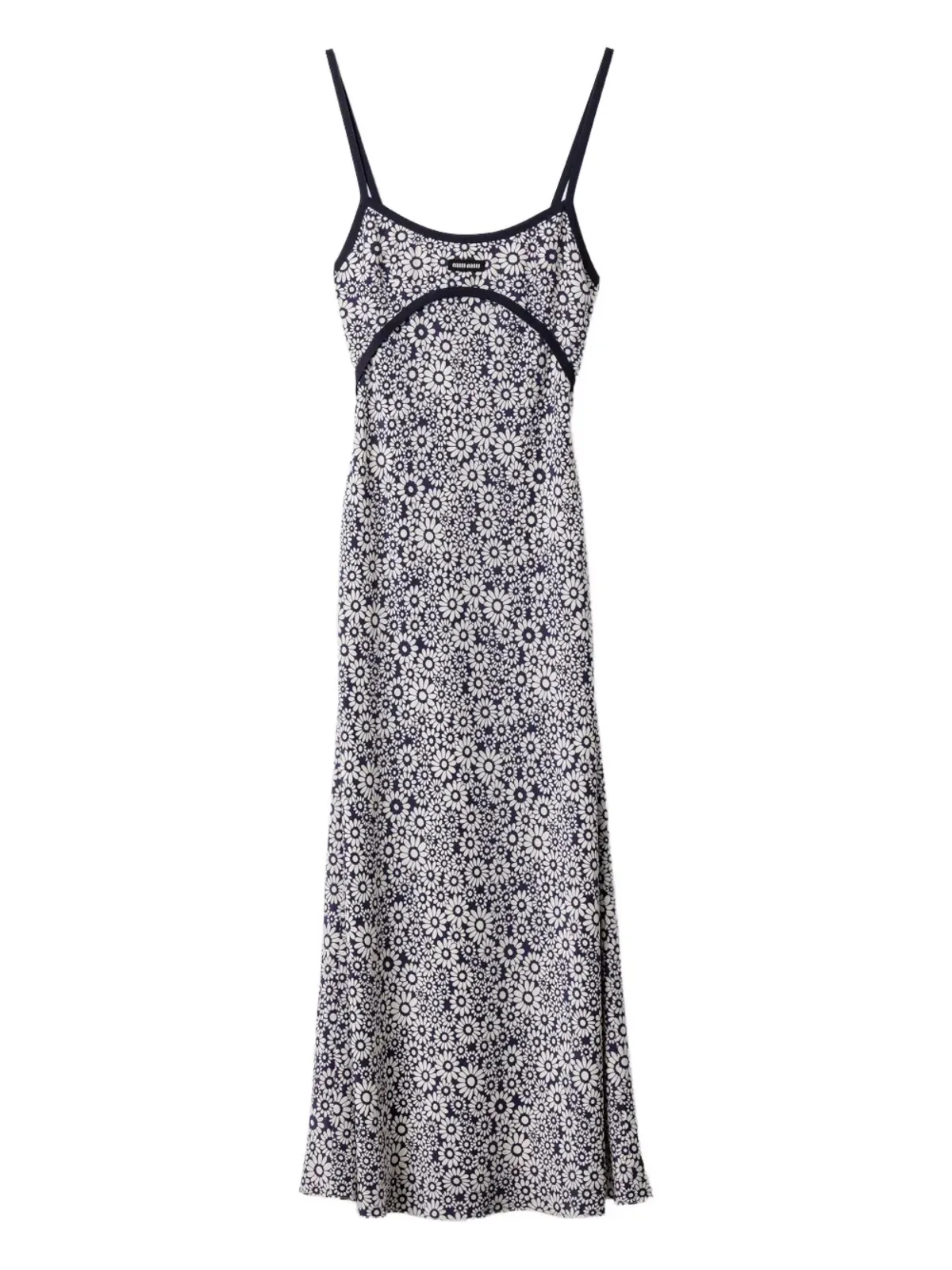 Miu Miu 花柄プリントスリップドレス - 画像1