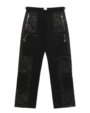 Casablanca mountain-print pocket trousers - Black - サムネイル1
