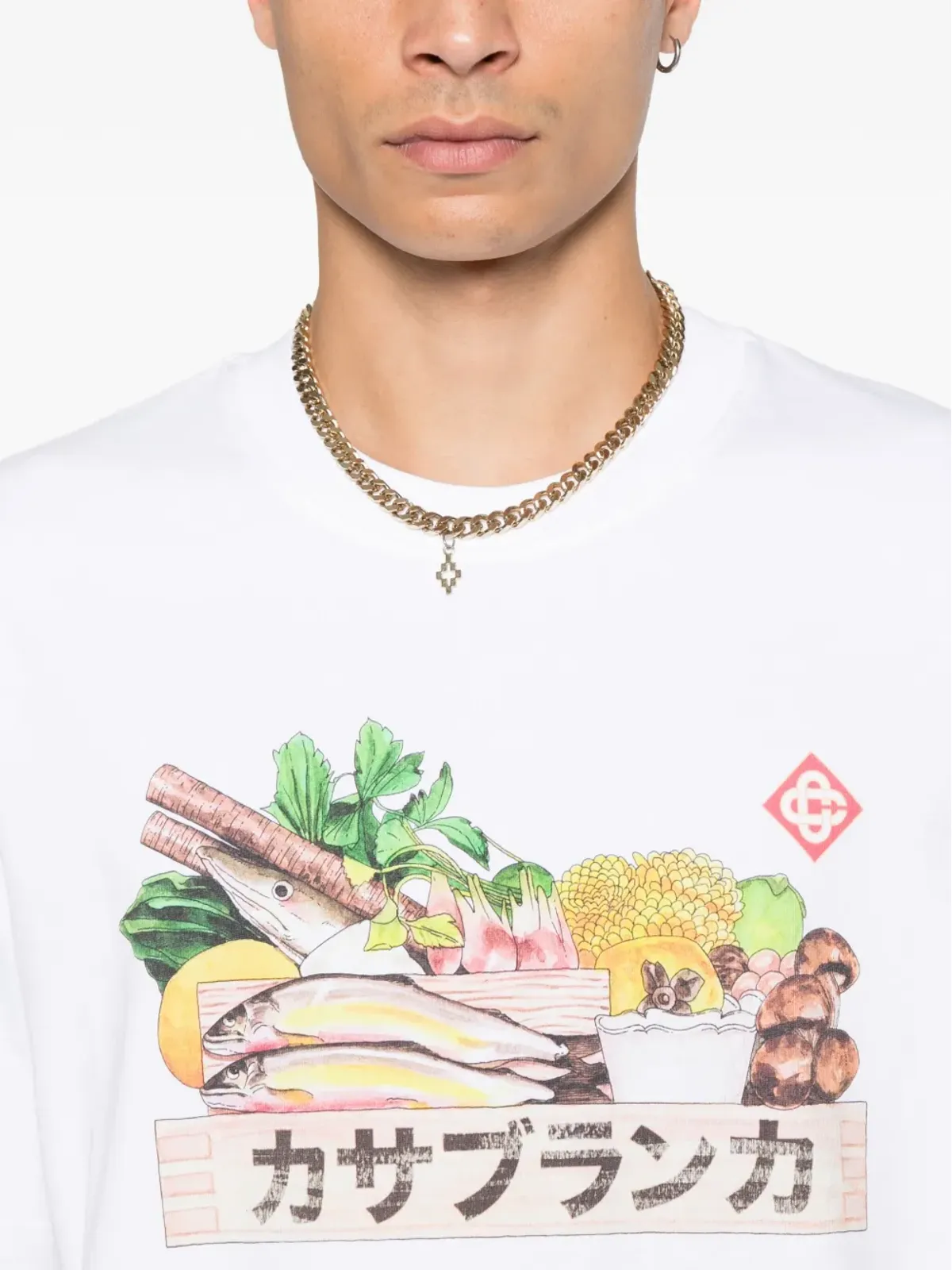 Casablanca グラフィックプリント コットン Tシャツ - 画像4