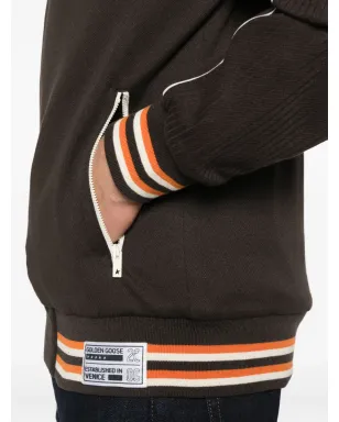 Golden Goose リブ編みパネルジップアップジャケット - Brown - サムネイル5