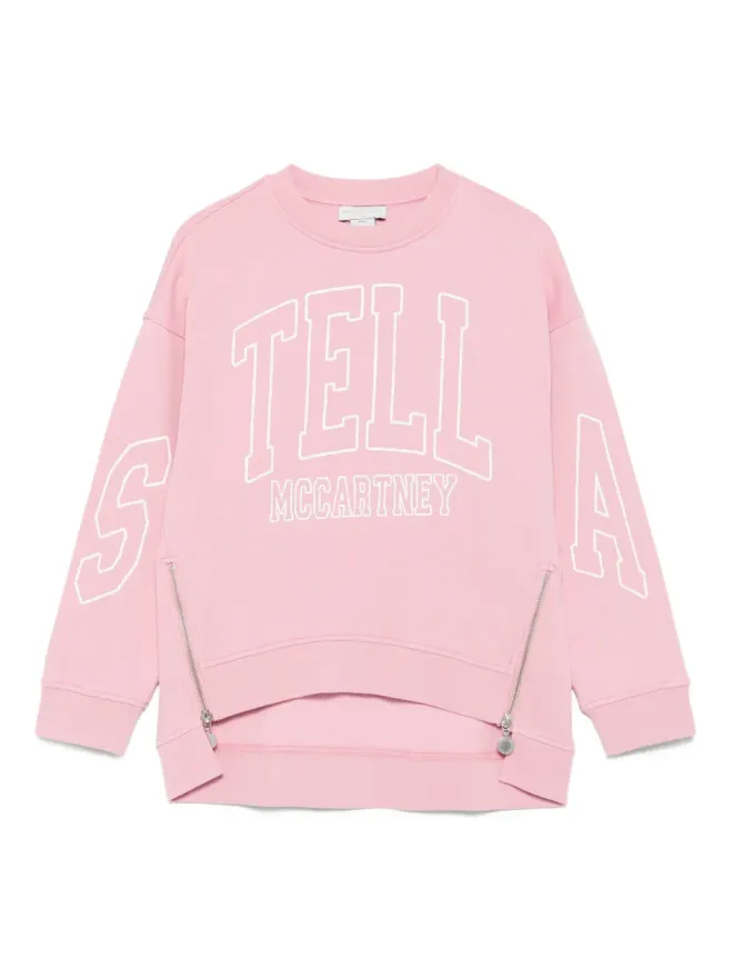 Stella McCartney Kids Stella McCartney Kids ロゴ刺繍スウェットシャツ - ピンクの商品画像
