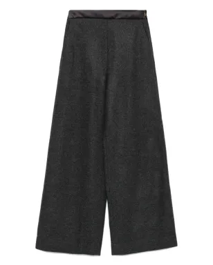 Agnona サテンウエストバンドパンツ - グレー - サムネイル1