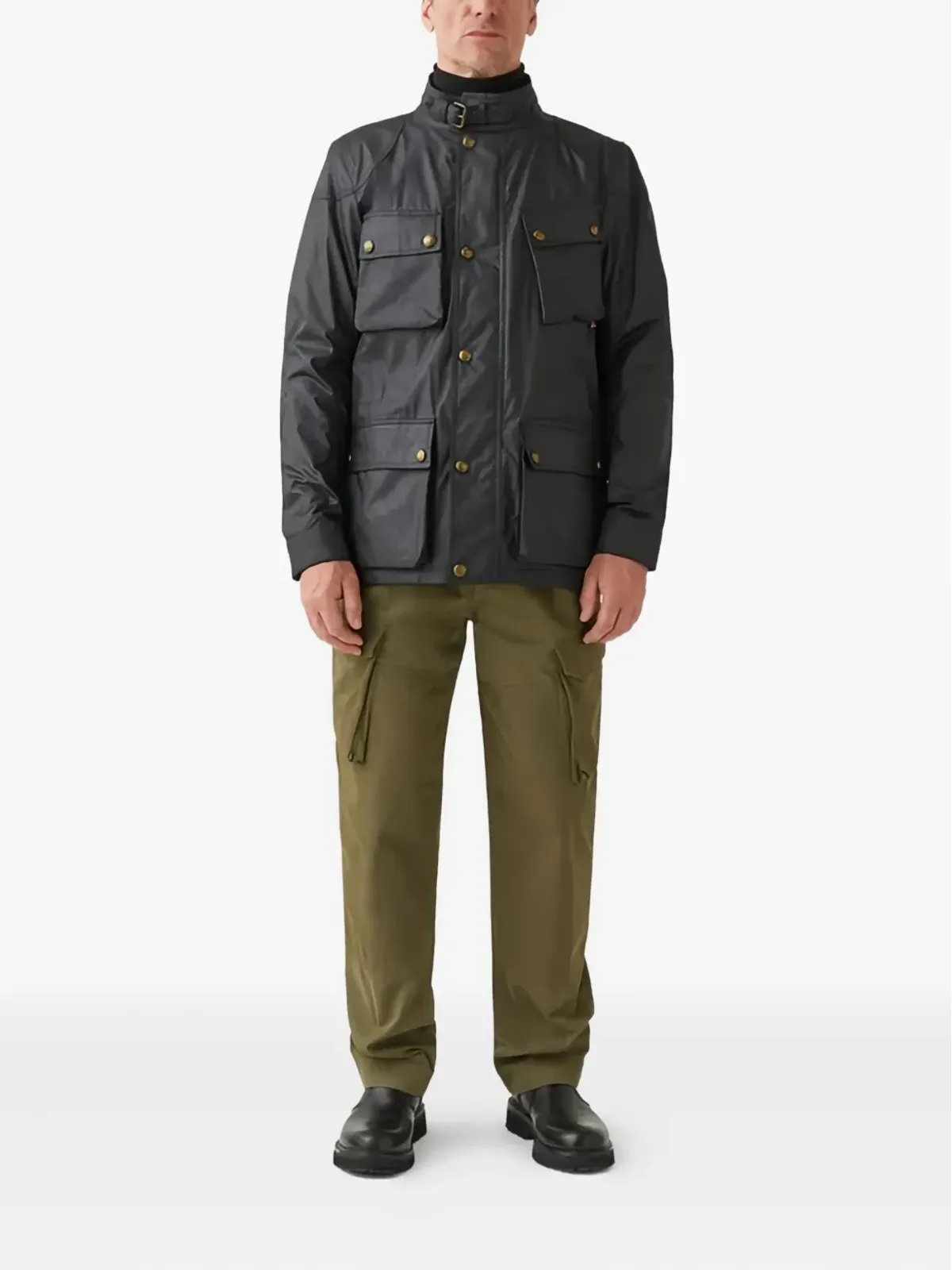 Belstaff パッチポケット ミリタリージャケット - ブラック - 画像2