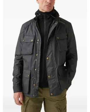 Belstaff パッチポケット ミリタリージャケット - ブラック - サムネイル4