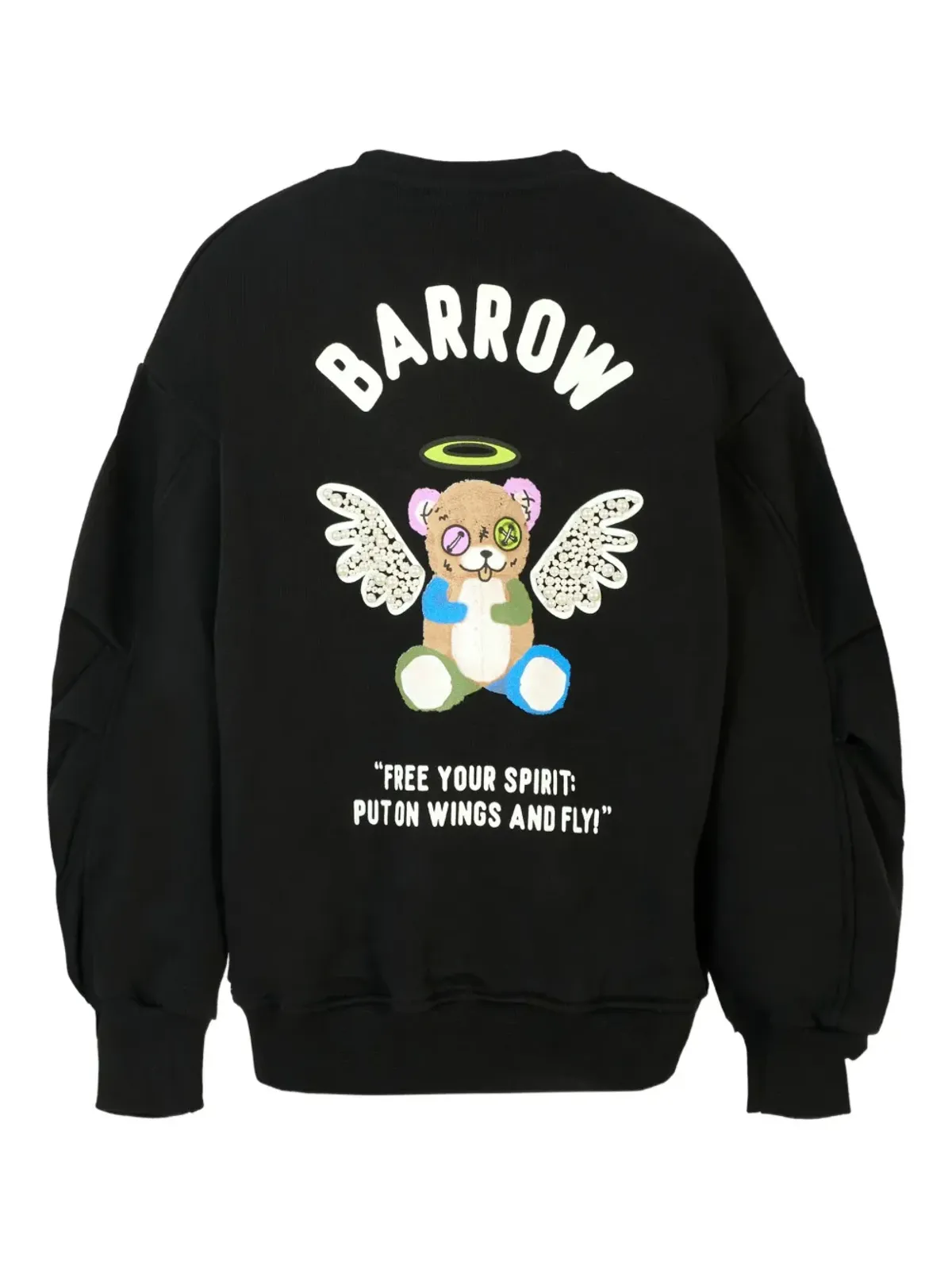 Barrow kids パール付きエンジェルウィング スウェットシャツ - 画像2