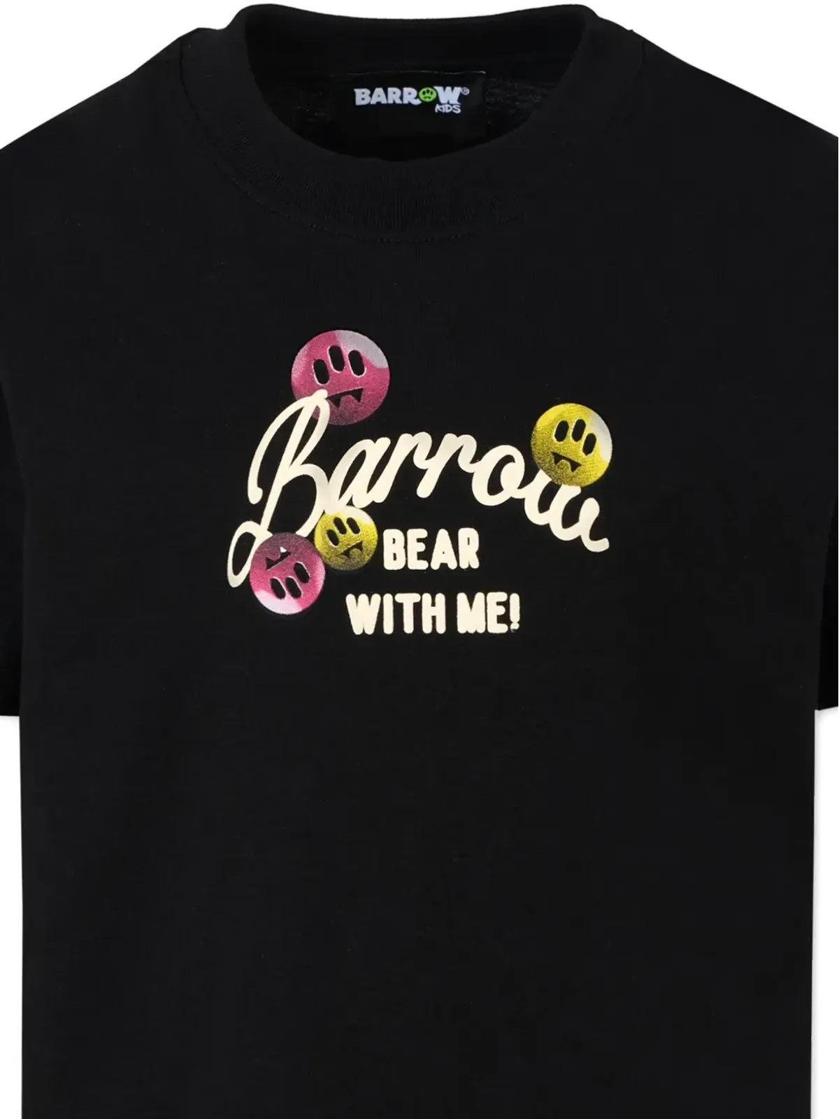 Barrow kids ベアプリント コットンTシャツ（ブラック） - 画像3