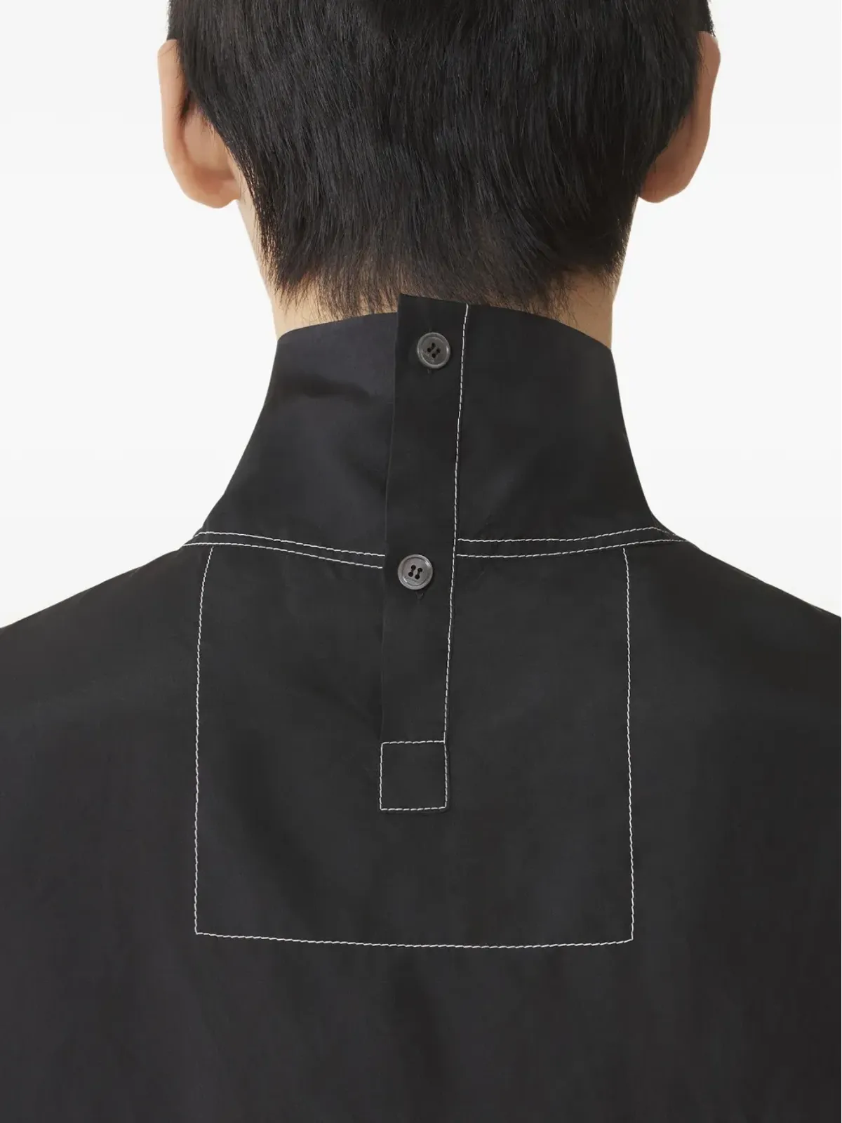 Lanvin コントラストステッチシャツ - ブラック - 画像5