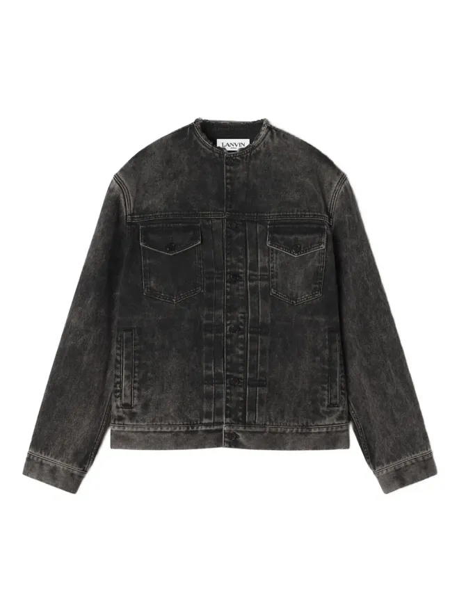 Lanvin Lanvin アシッドウォッシュ加工コットンジャケットの商品画像