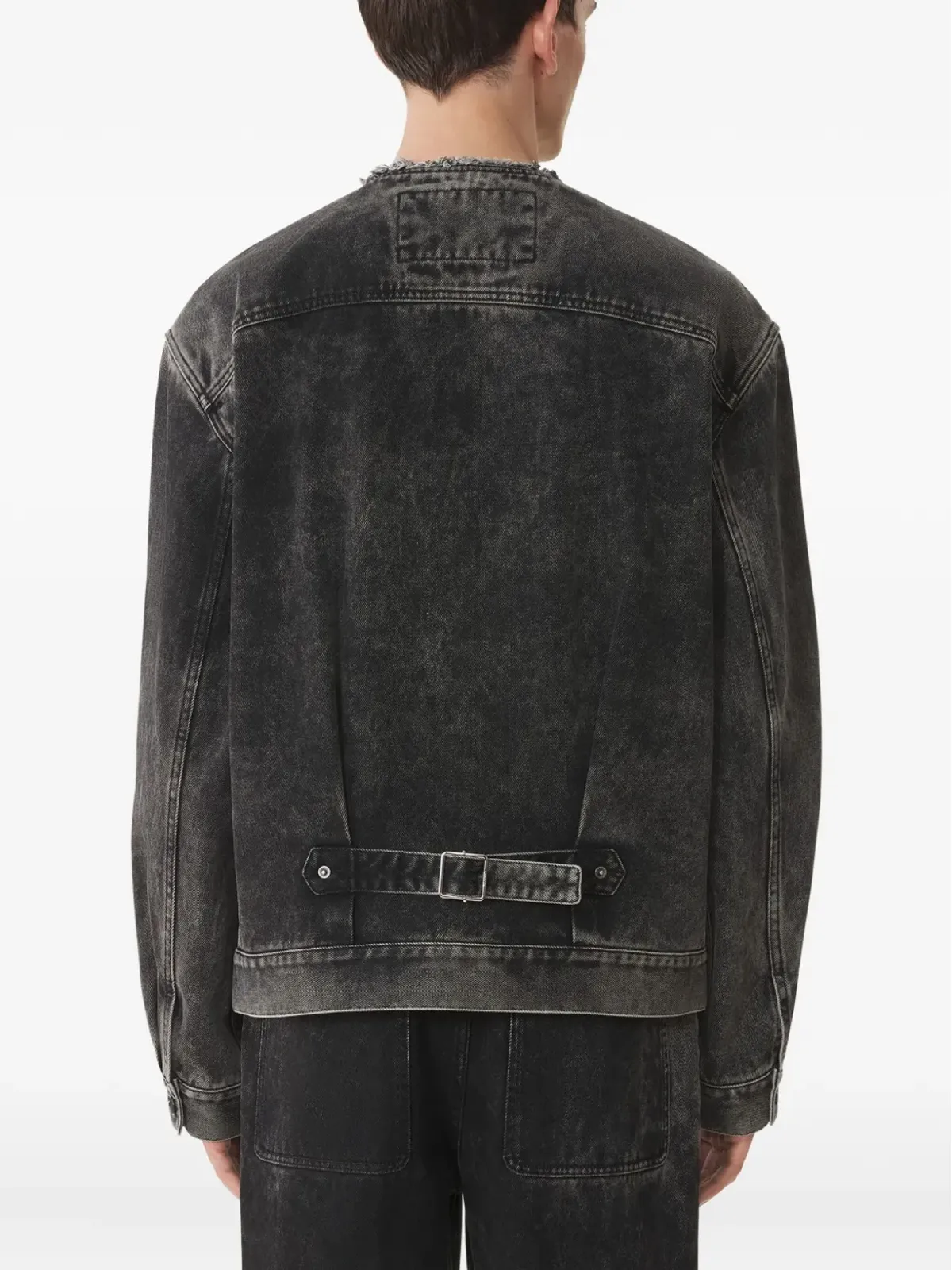 Lanvin アシッドウォッシュ加工コットンジャケット - 画像4