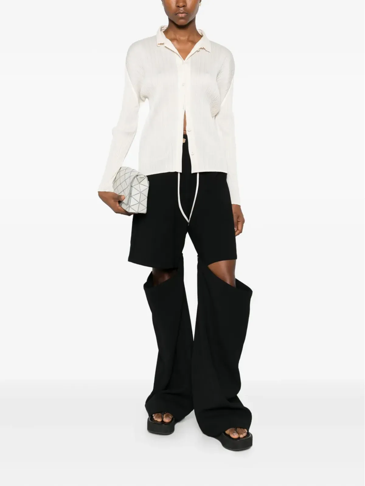 Pleats Please Issey Miyake Pleats shirt - White - 画像2