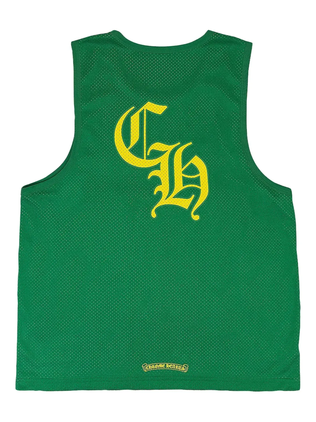 Chrome Hearts mesh-panel jersey vest - Green - 画像2