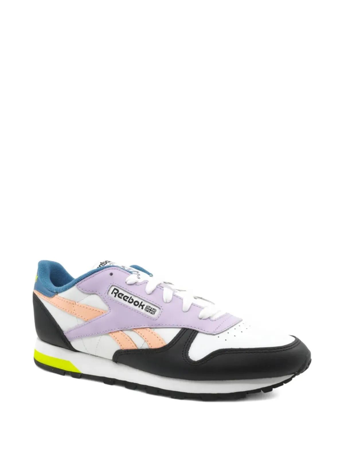 Reebok クラシック White/Black/Purple スニーカー - 画像2