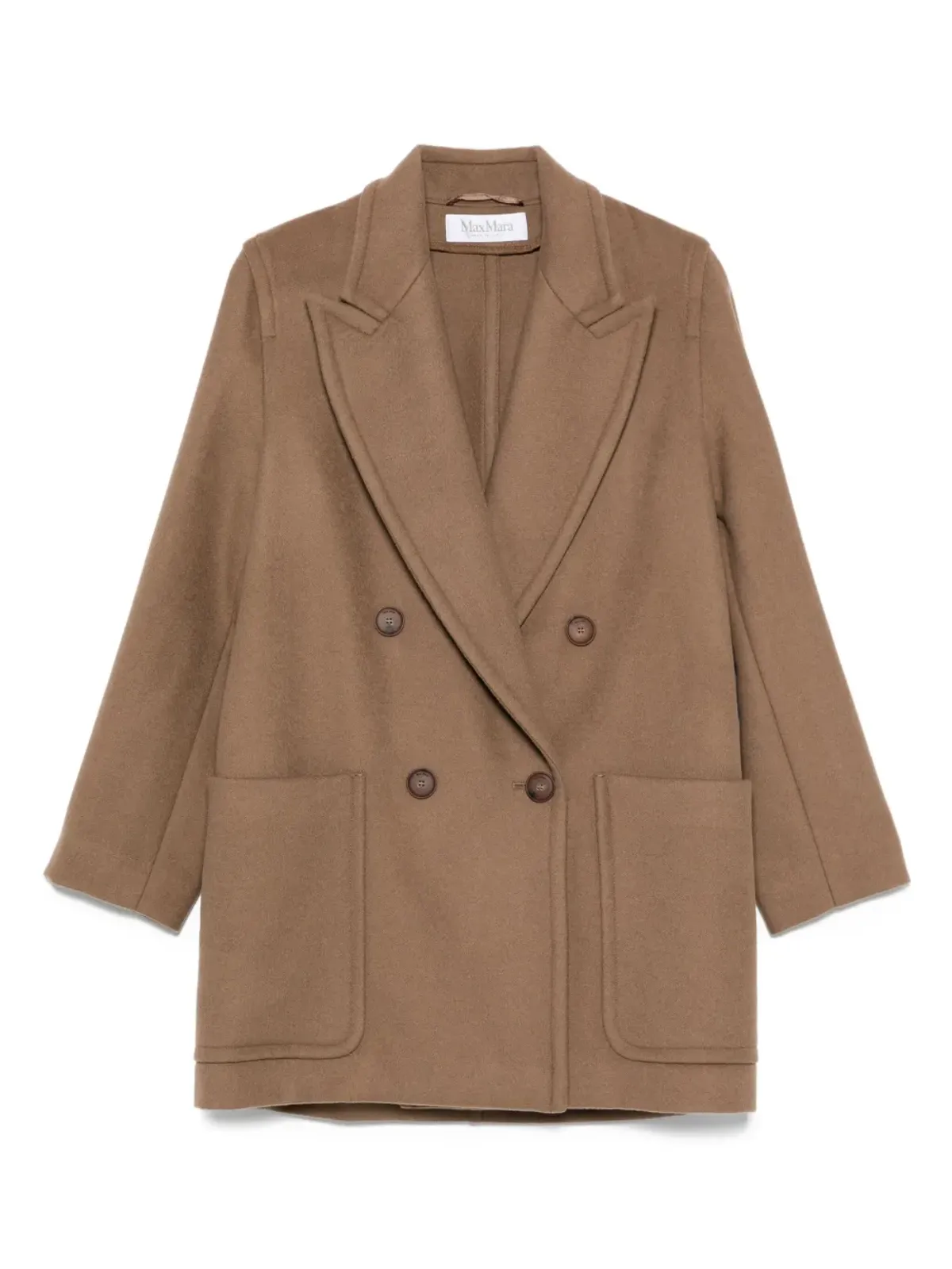 Max Mara ダブルブレスト パッチポケット コート - 画像1