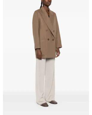 Max Mara ダブルブレスト パッチポケット コート - サムネイル3
