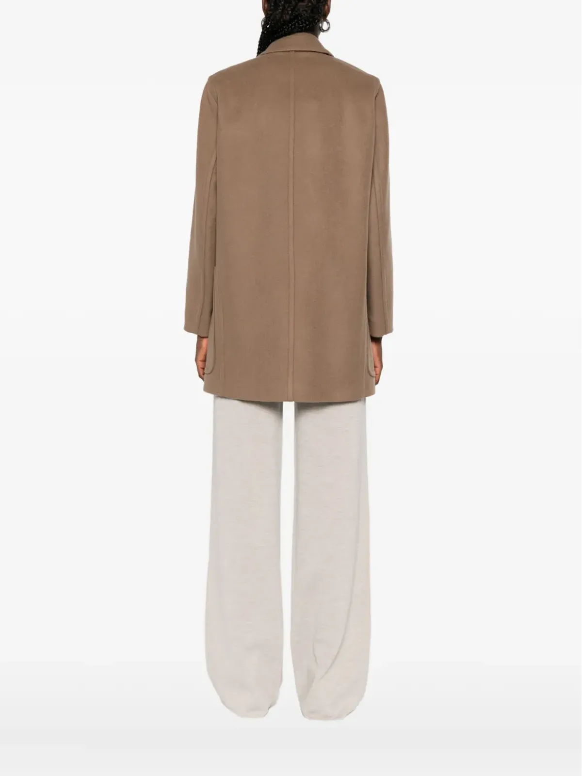 Max Mara ダブルブレスト パッチポケット コート - 画像4