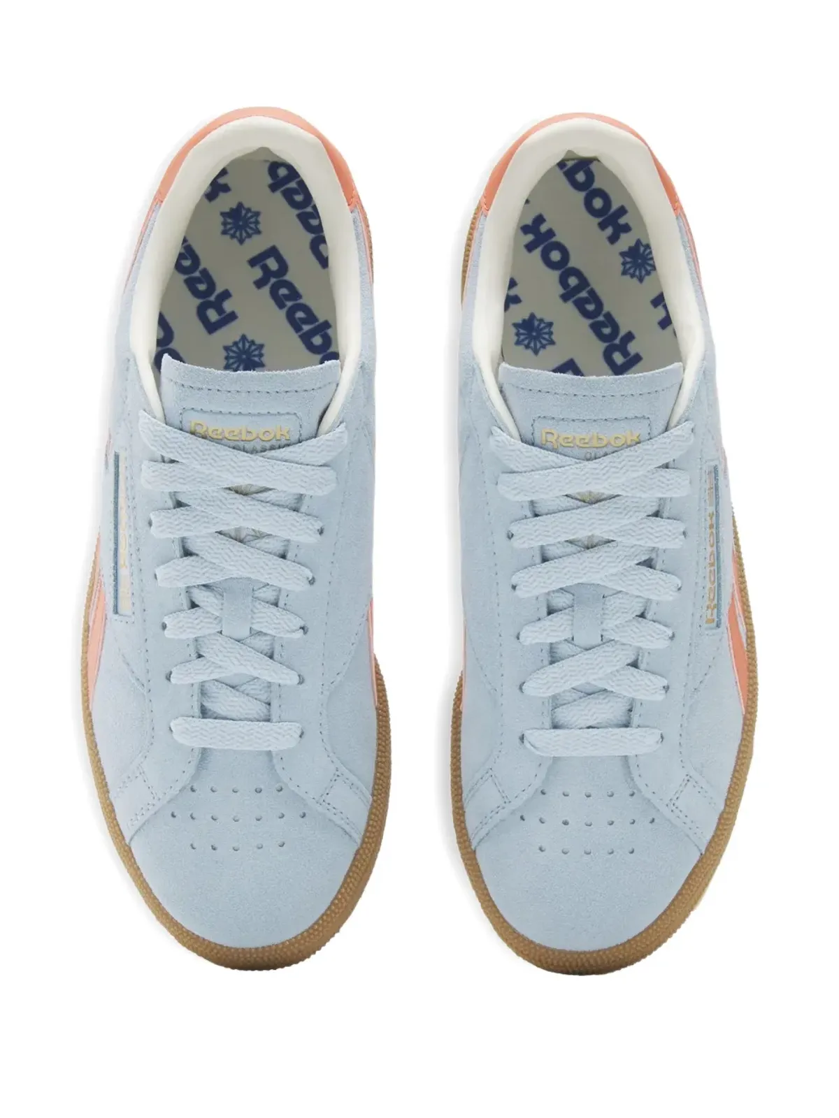 Reebok クラブC グラウンド UK ライトブルー/ピンク スニーカー - 画像2