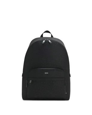 BOSS ジオメトリックパターン ジップポケット バックパック - サムネイル1