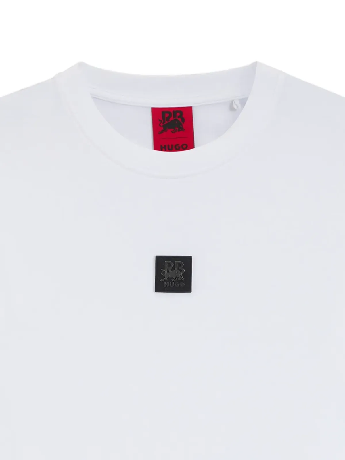 HUGO ロゴプレート付きコットンTシャツ - 画像2