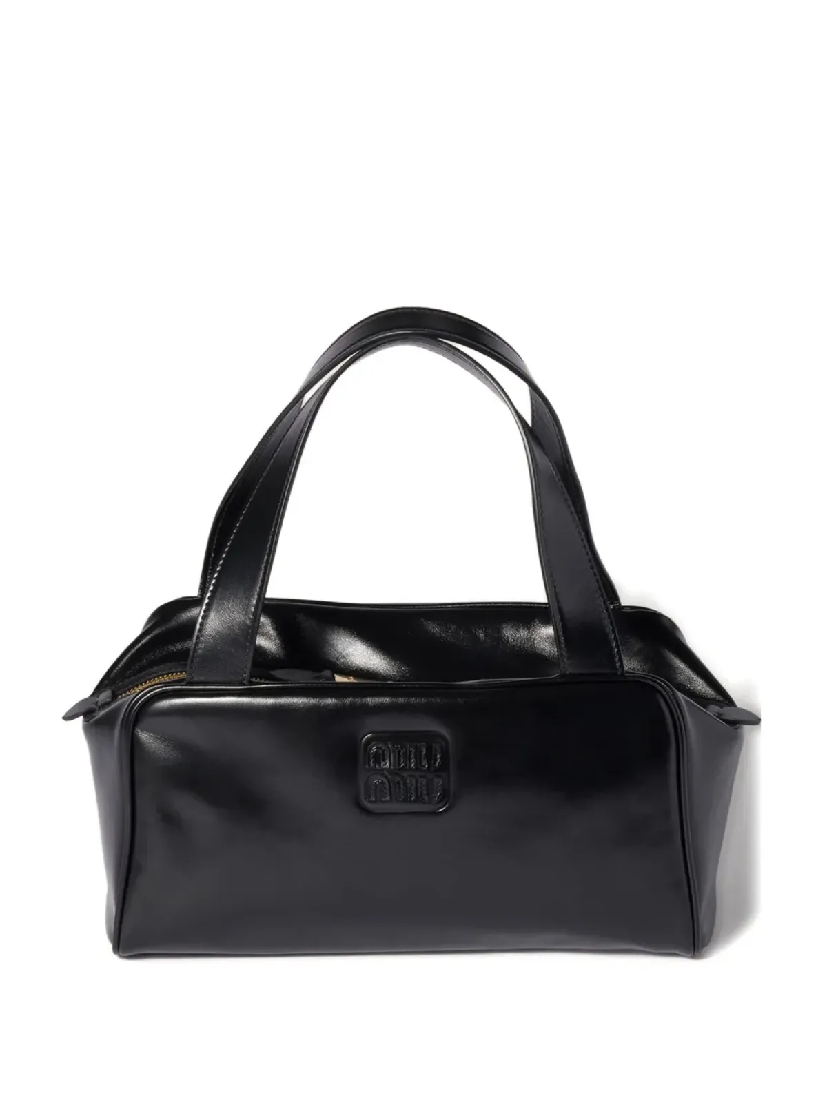 Miu Miu レザー ジップド ショルダーバッグ - 画像1