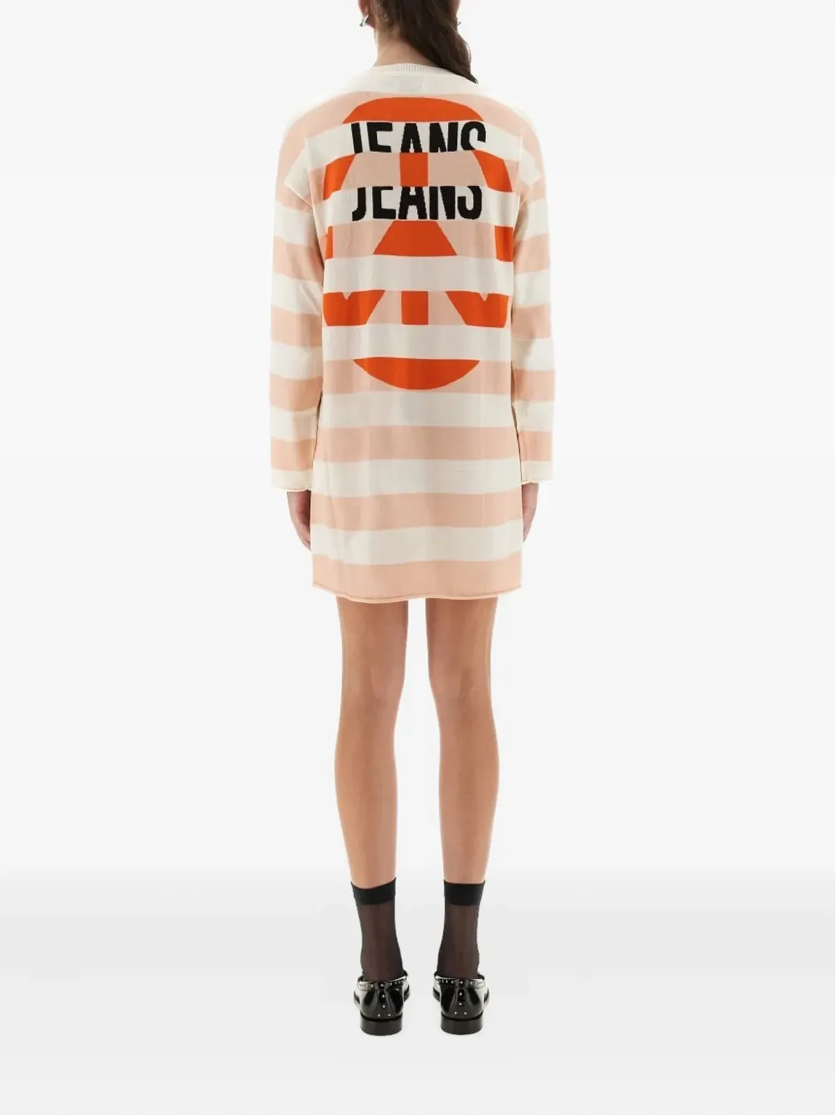 MOSCHINO JEANS ハート柄ストライプドレス - 画像3