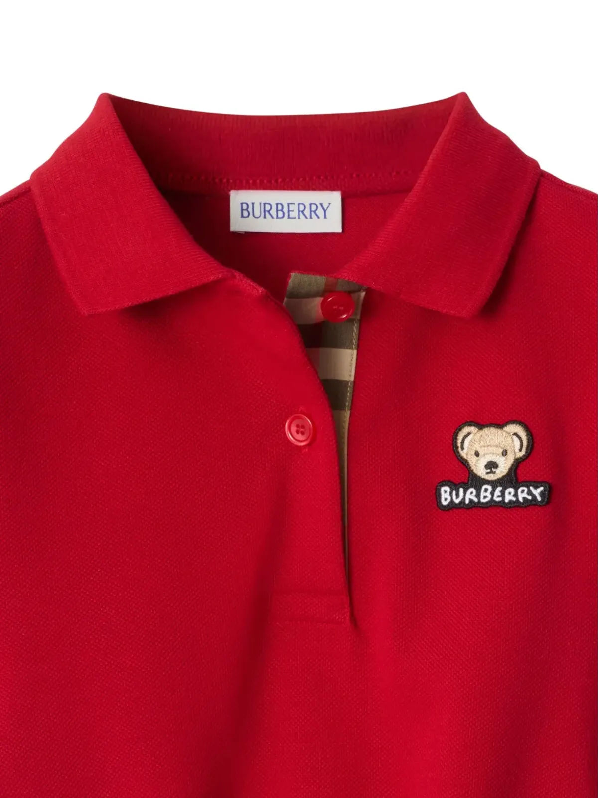 Burberry Kids トーマスベア・パッチ ポロドレス - 画像3