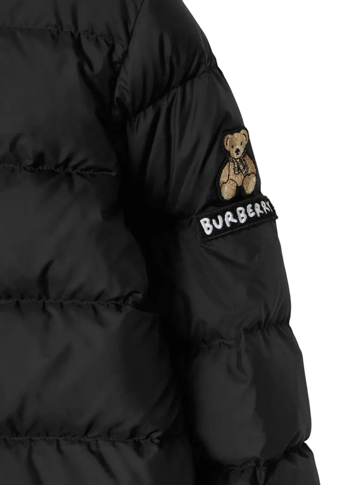 Burberry Kids フード付きパファージャケット - 画像3
