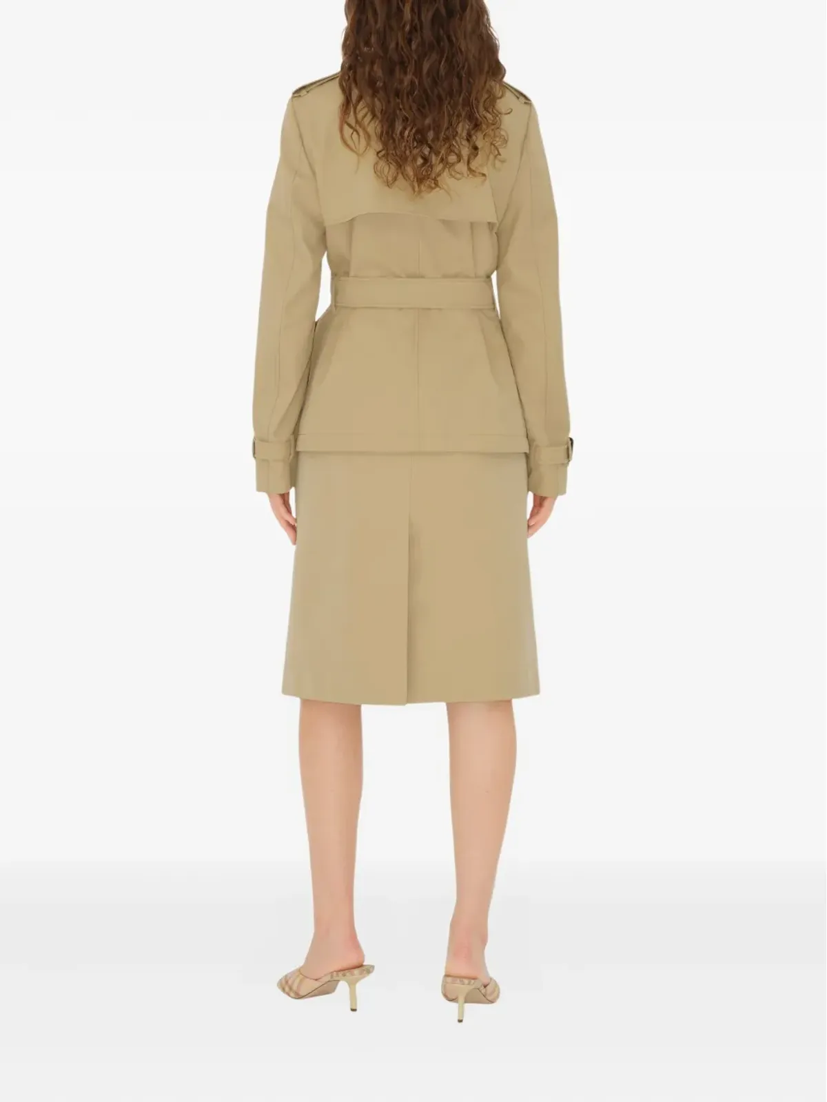Burberry ベルト付き ダブルブレストジャケット - 画像4