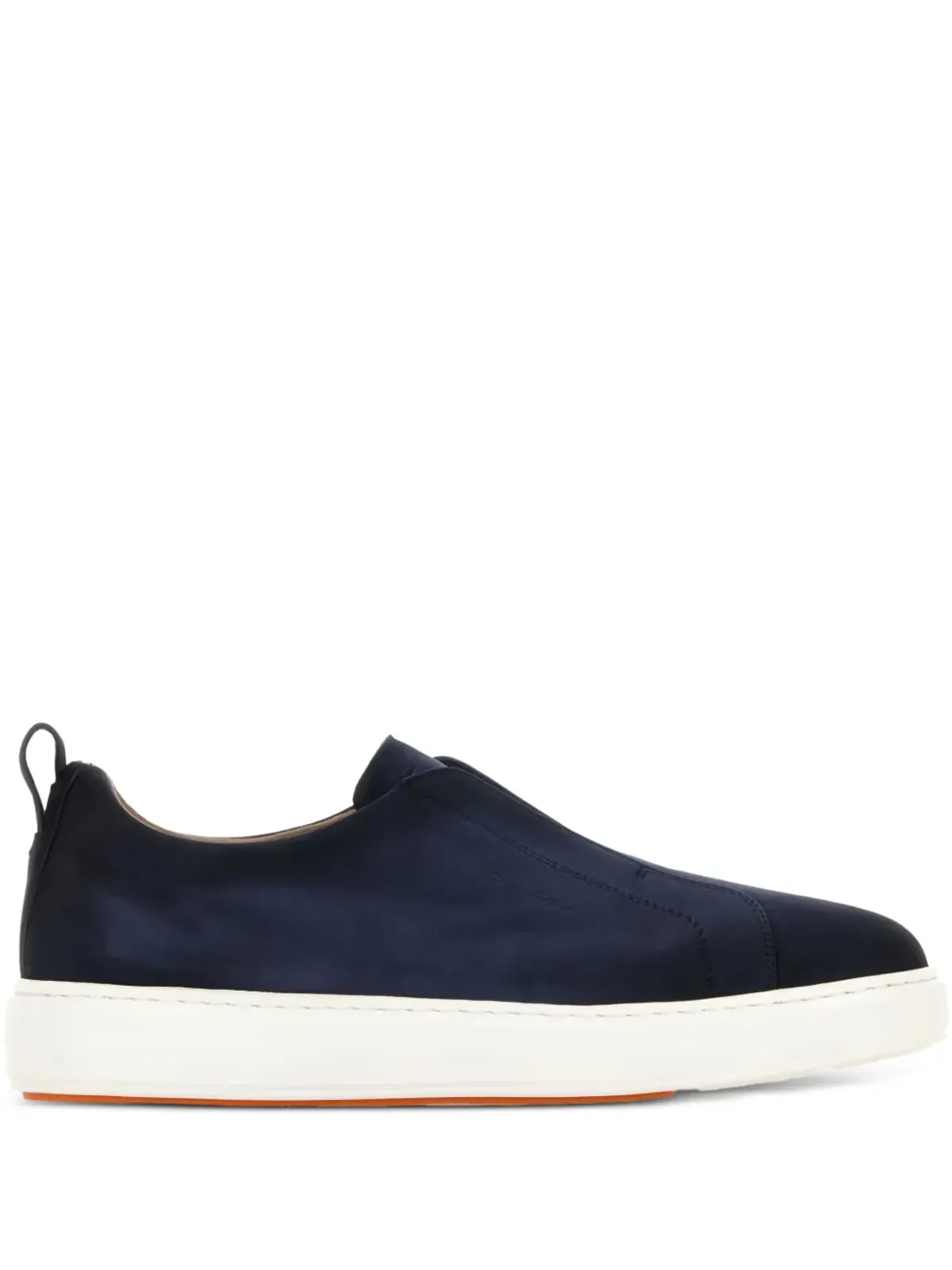 Santoni ヴィクトリー スリップオン スエードスニーカー - ブラック - 画像1