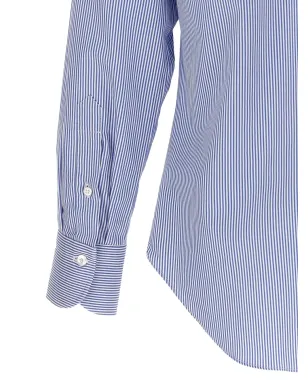 Finamore 1925 Napoli ストライプ ボタンカフス シャツ - サムネイル4