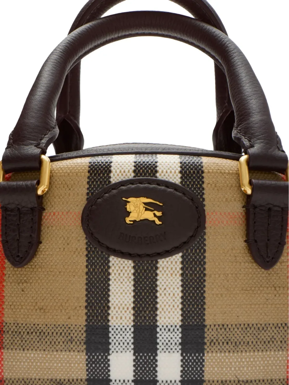 Burberry ハイランズ チェック柄トートバッグ - 画像4