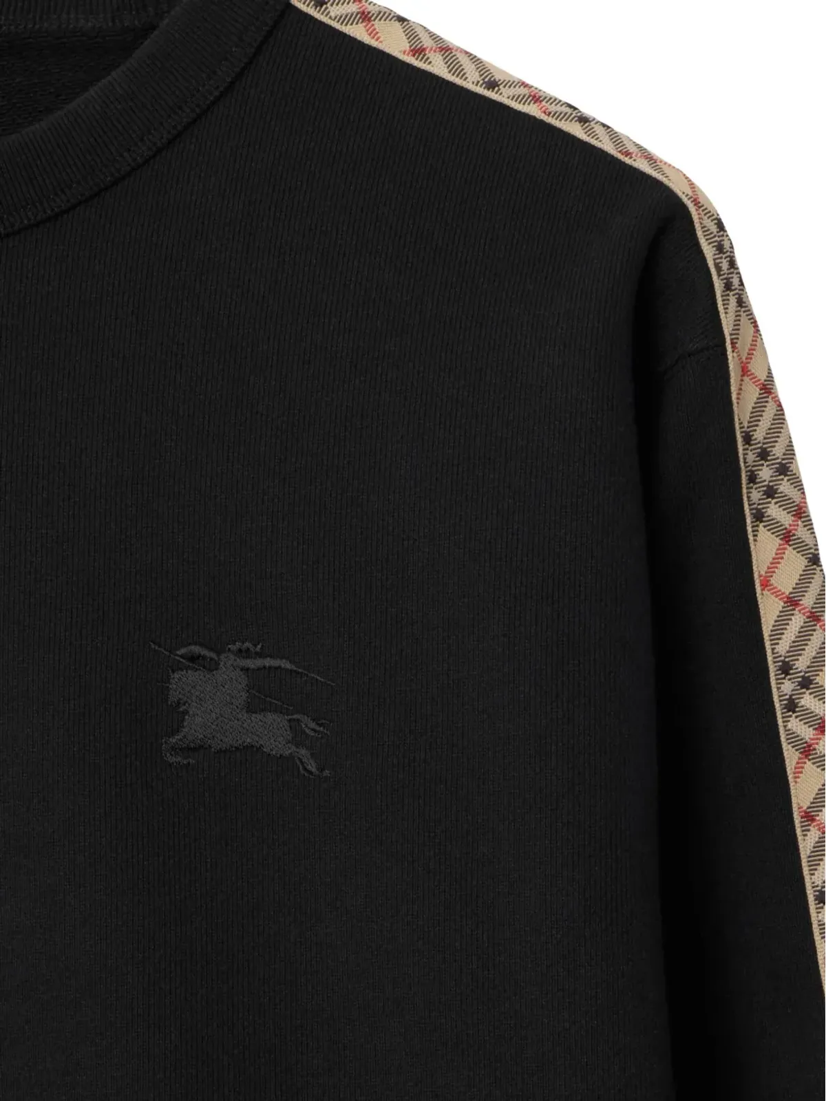 Burberry チェック柄トリムのスウェットシャツ - 画像2