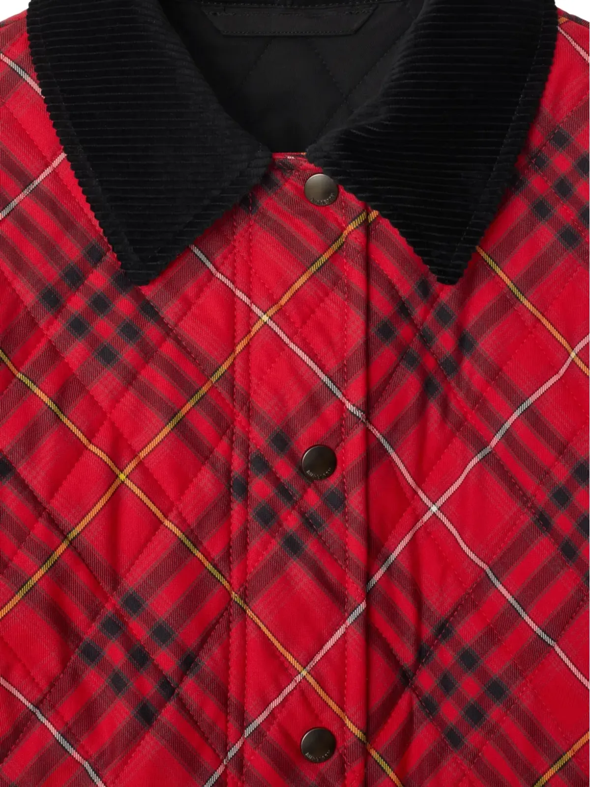Burberry チェック柄キルティングジャケット - 画像2