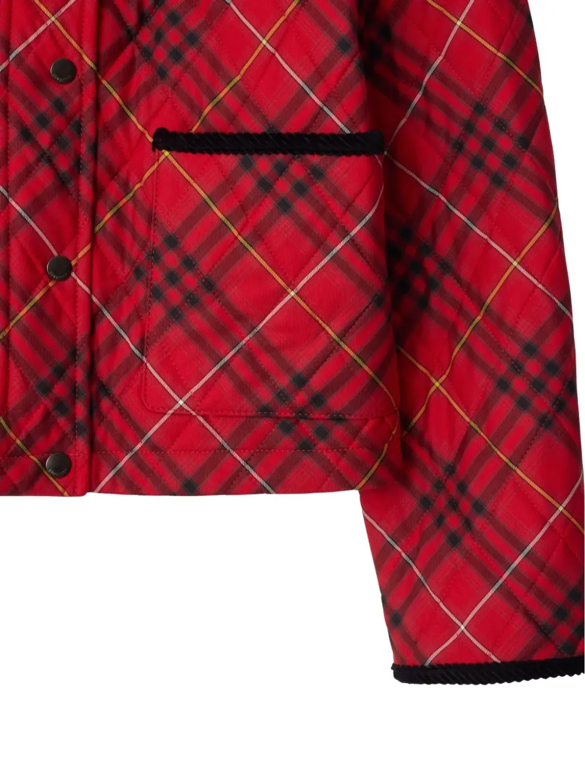 Burberry チェック柄キルティングジャケット - 画像3