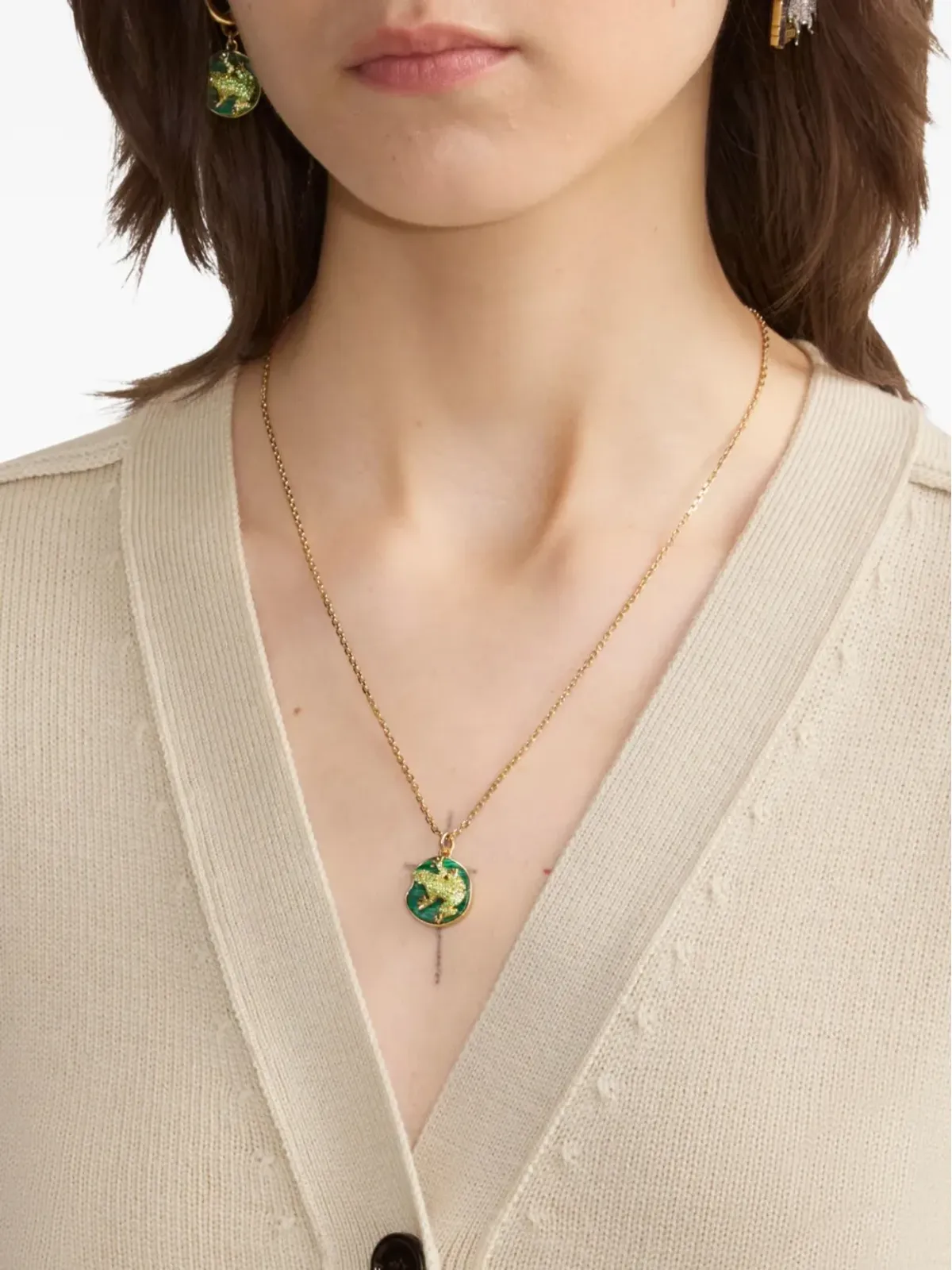 Burberry フロッグチャームチェーンネックレス - 画像2